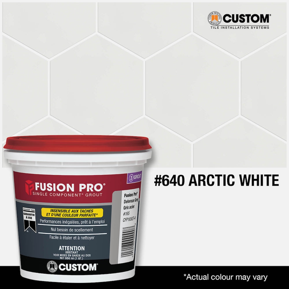 Fusion Pro 640 Arctic White 1 Qt. Single Component Grout