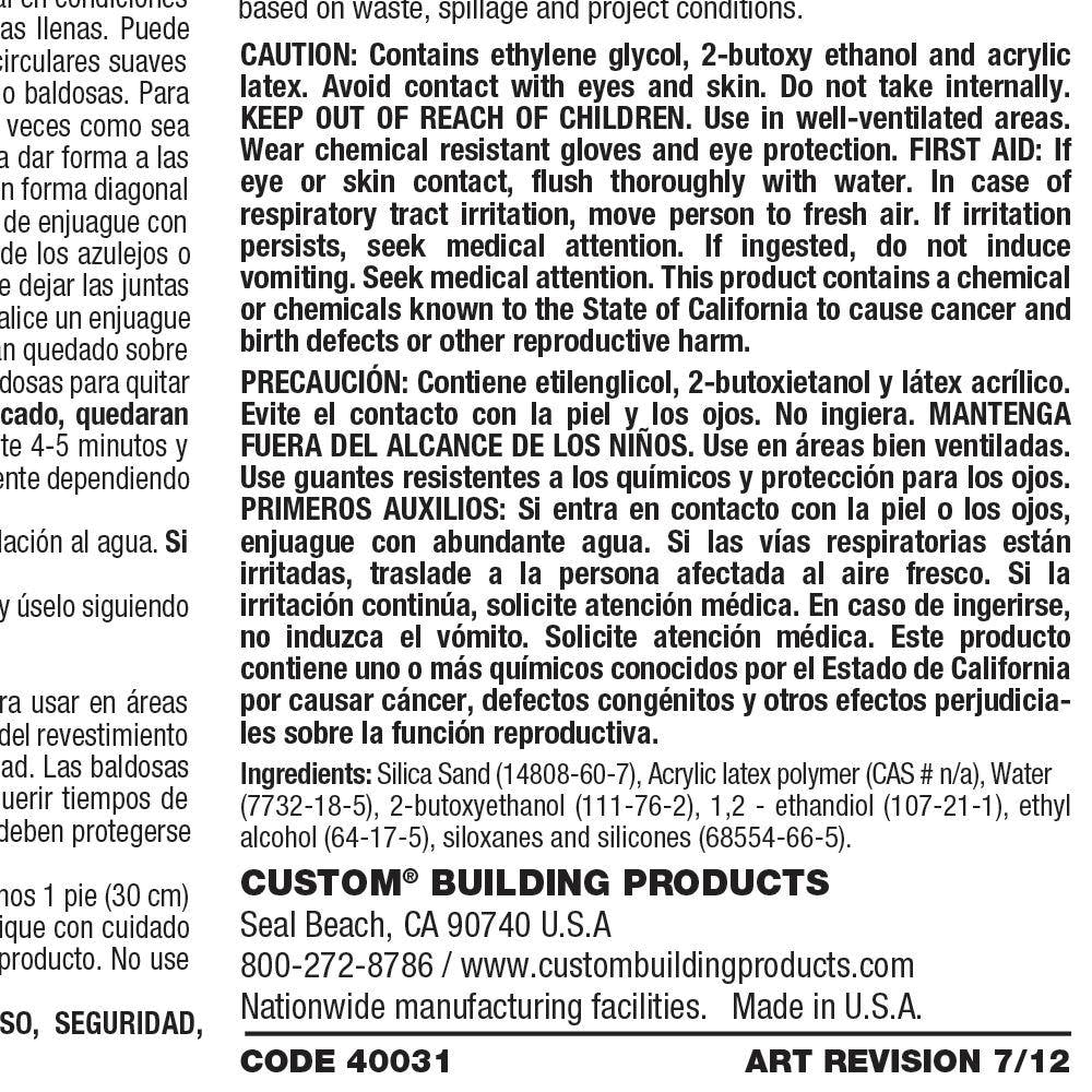 Fusion Pro 640 Arctic White 1 Gal. Single Component Grout