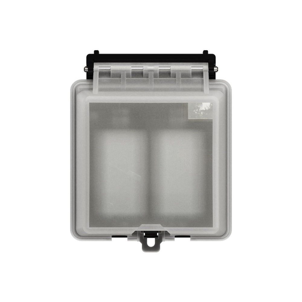 2 Gang Outside Verticle Mount Extra Duty While-In-Use Decorator Device Cover