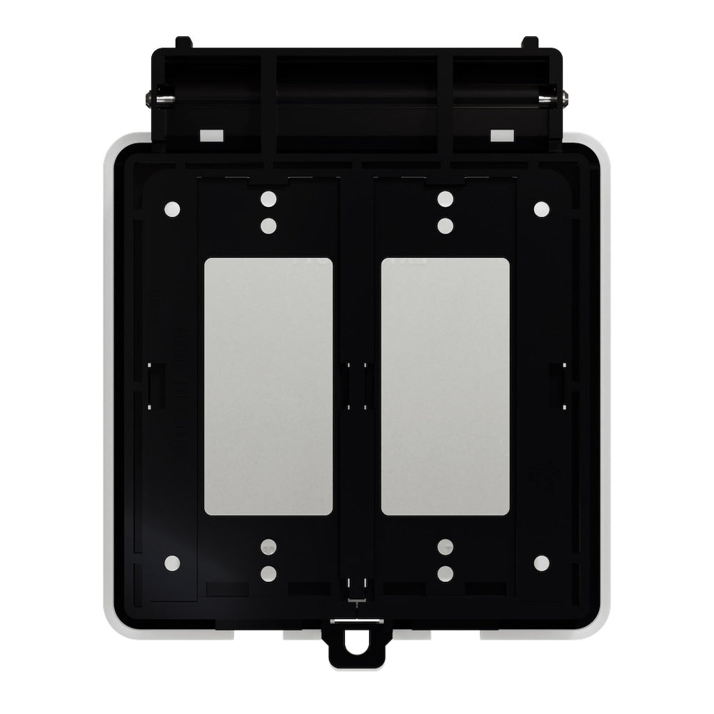 2 Gang Outside Verticle Mount Extra Duty While-In-Use Decorator Device Cover