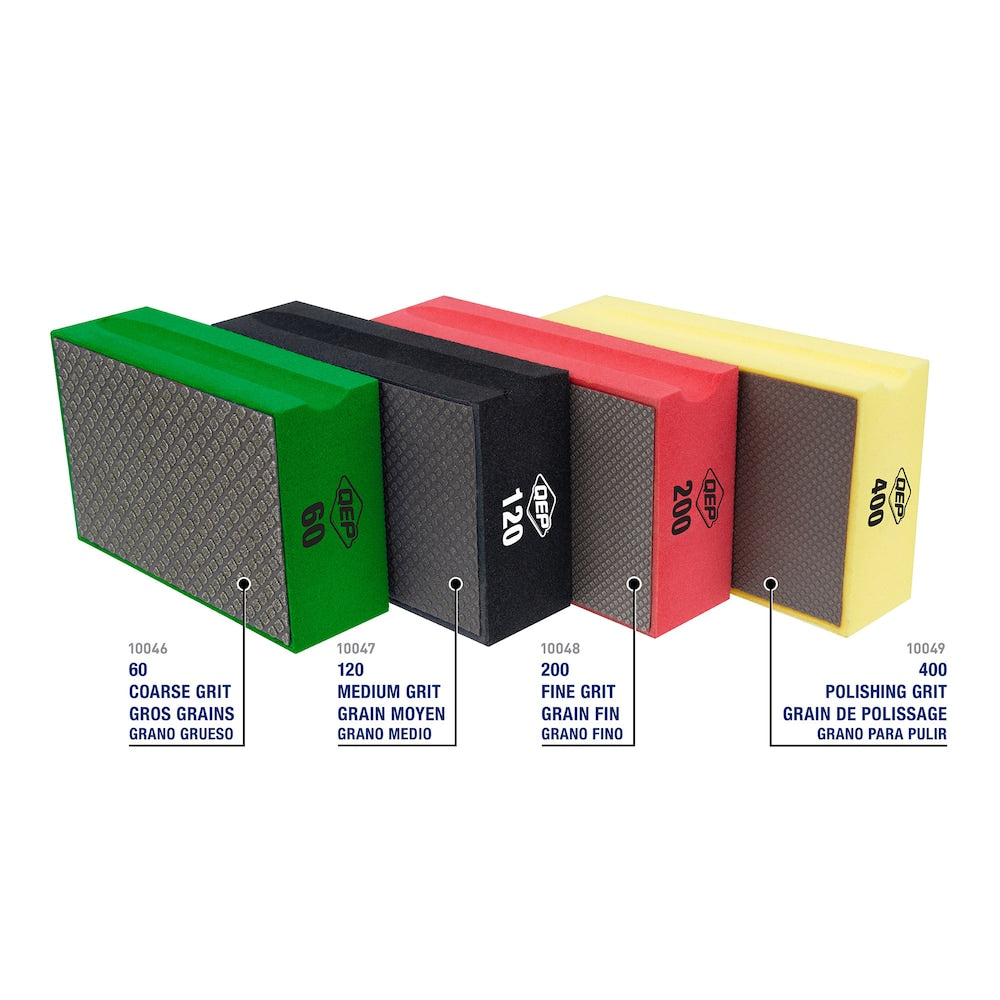 400 Extra Fine Grit Diamond Polishing Sanding Block
