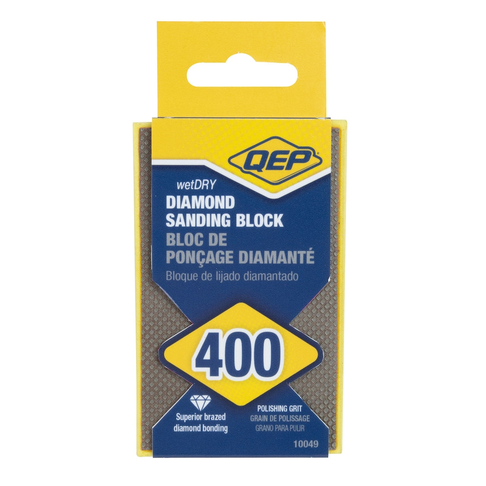 400 Extra Fine Grit Diamond Polishing Sanding Block