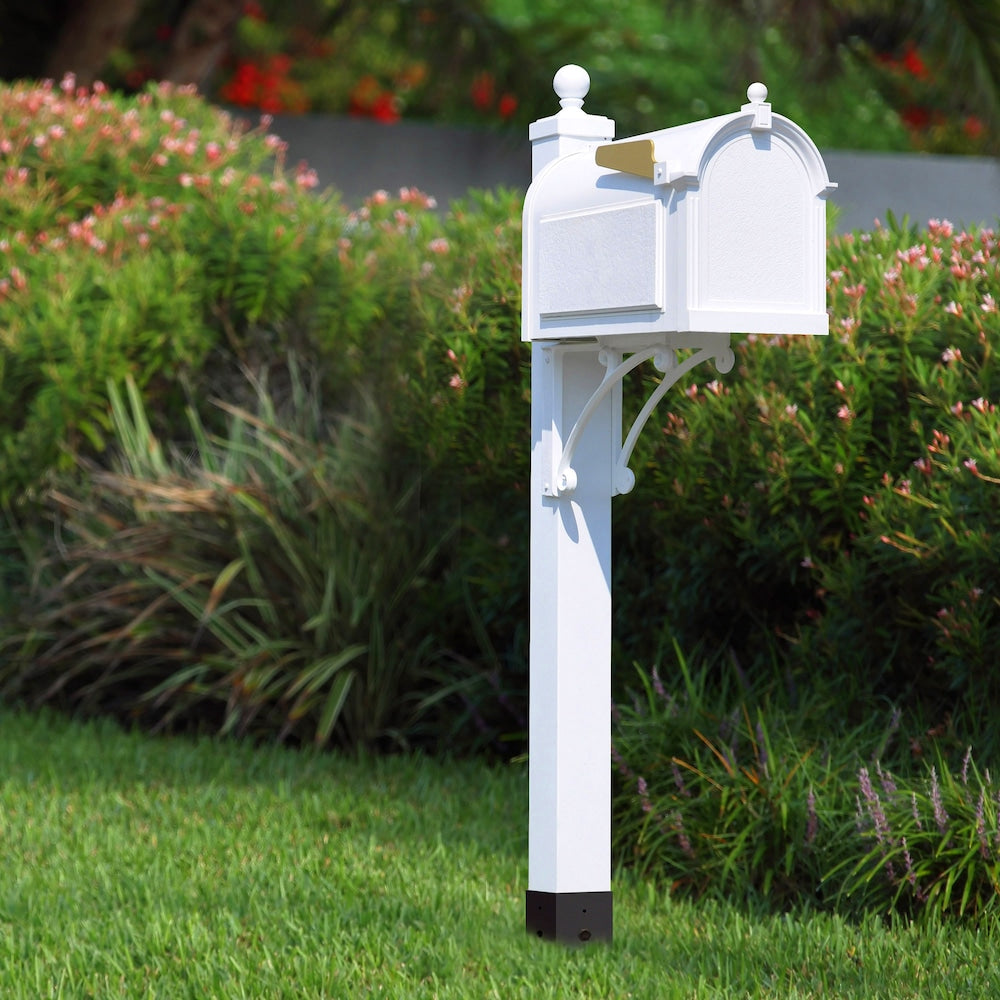 Black Multi-Purpose 4 in. x 4 in. Yard & Lawn Spike for In-Ground Post Support
