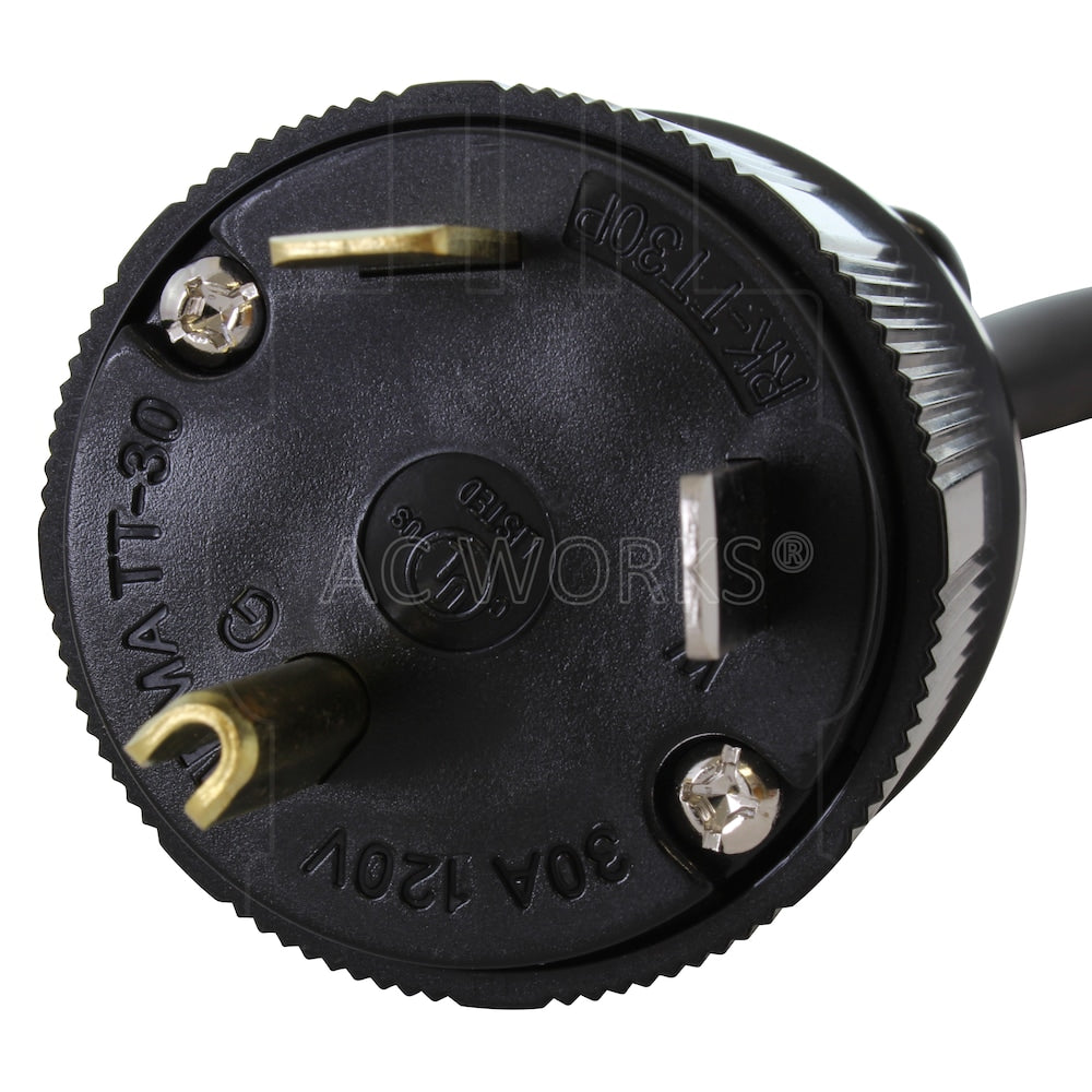 1ft. 30A 125V NEMA TT-30 RV Outlet Extender