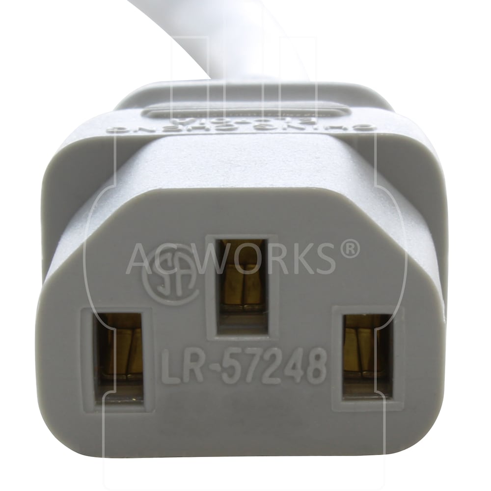 4ft 10A 18/3 Medical Grade Power Cord with C13 Connector