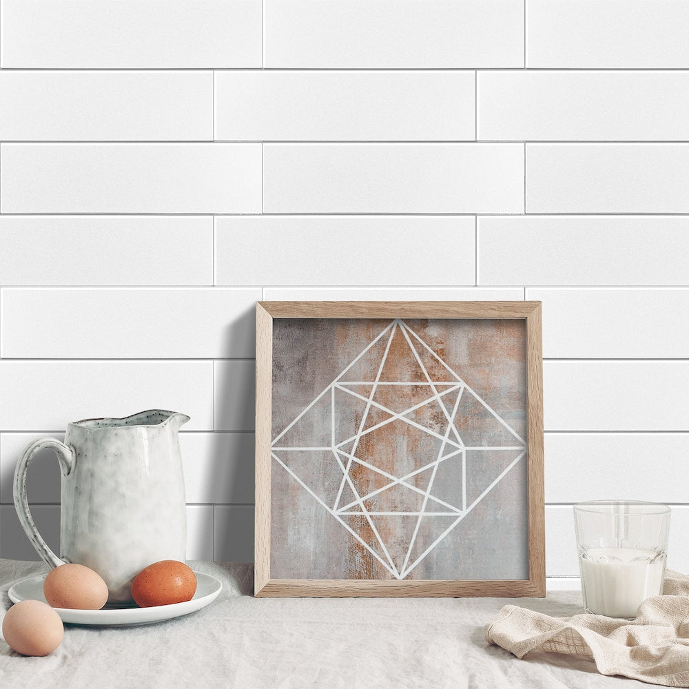 SPC Peel And Stick Backsplash Tile 11.81X10.83 White Long Subway