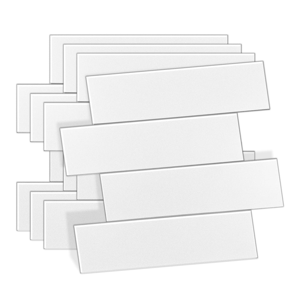 SPC Peel And Stick Backsplash Tile 11.81X10.83 White Long Subway