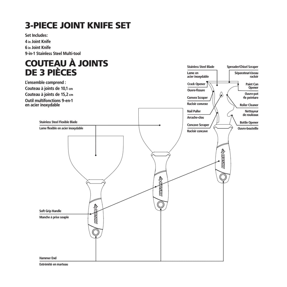 Joint Knife Set (3 piece)