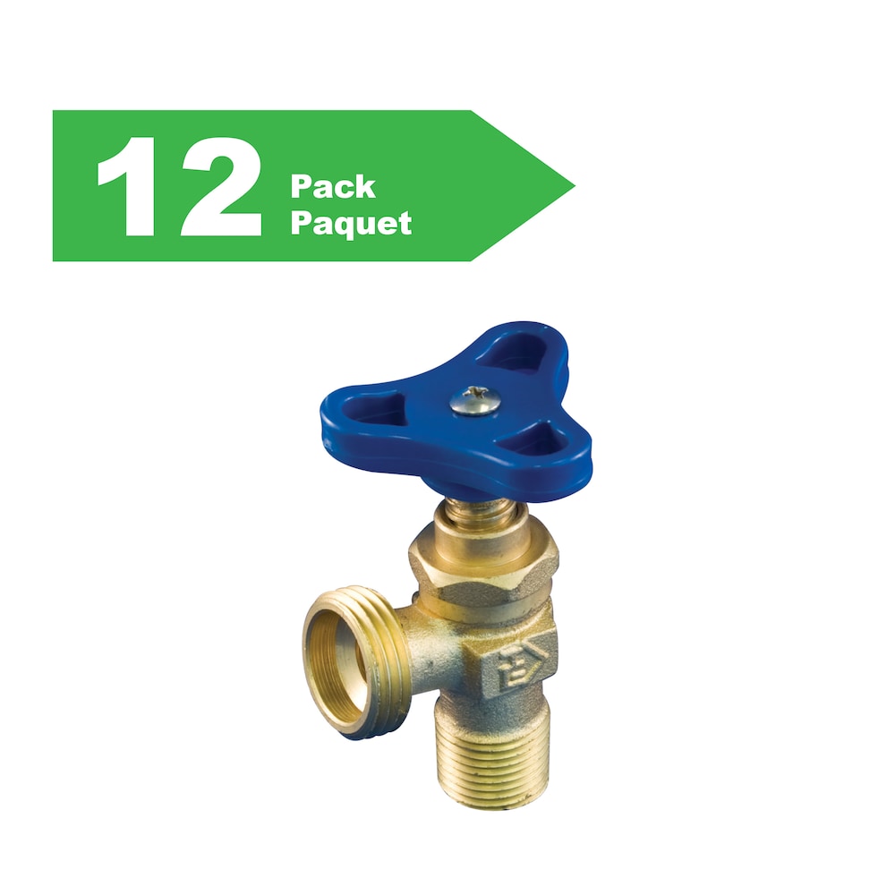 Boiler Drain 1/2 inch Male Threaded & Solder Pack of 12