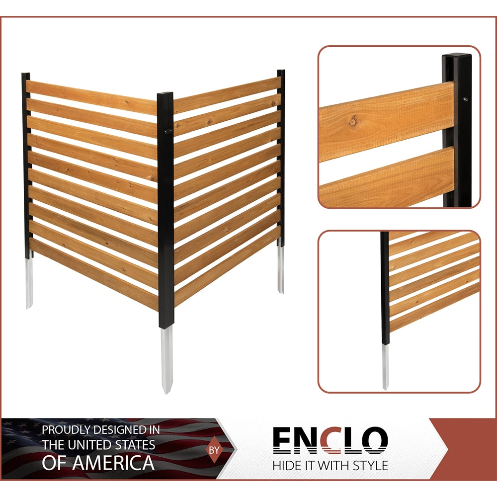 3.5ft H x 3ft W Charleston Wood Slat Screen Panels