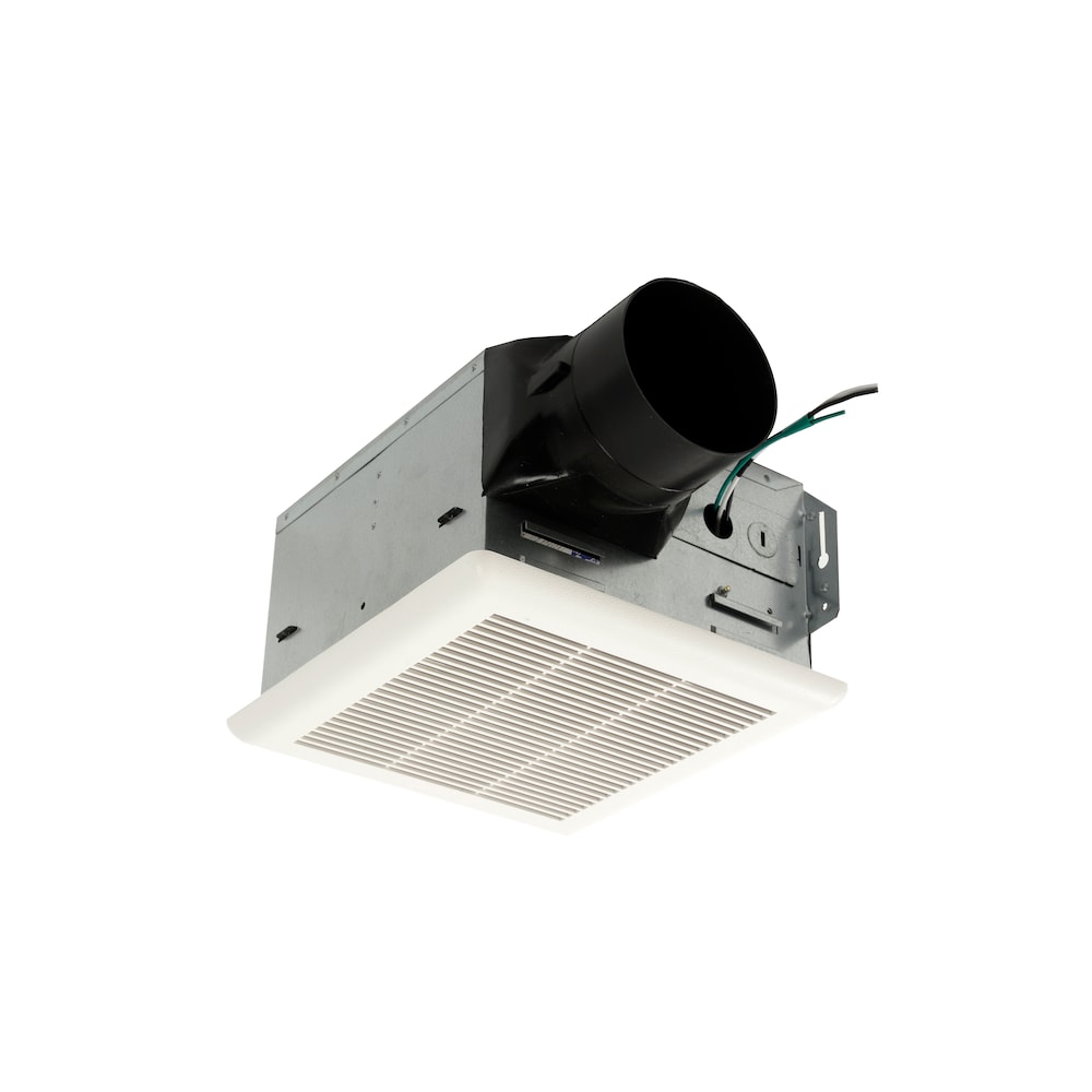 Cyclone Cyclone HushTone, 3 vitesses, 50/80/100 CFM, 1,0 sones Ventilateur de salle de bain silencieux (pour pièces &lt; 95 pi2) avec capteur d'humidité, CERTIFIÉ ENERGY STAR