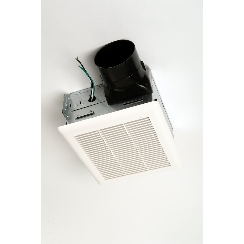 Cyclone Cyclone HushTone, 3 vitesses, 50/80/100 CFM, 1,0 sones Ventilateur de salle de bain silencieux (pour pièces &lt; 95 pi2) avec capteur d'humidité, CERTIFIÉ ENERGY STAR