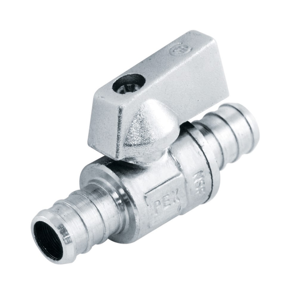 Vanne d'arrêt d'alimentation 1/2 pouce PEX x 1/2 pouce PEX droit quart de tour paquet de 25