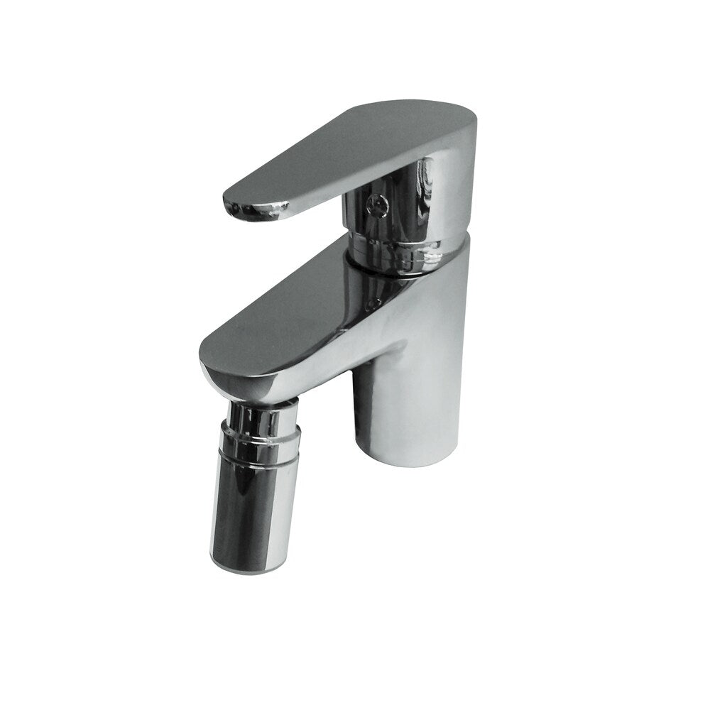 Robinet de salle de bain à levier unique à trou unique Sola avec lumière LED en chrome