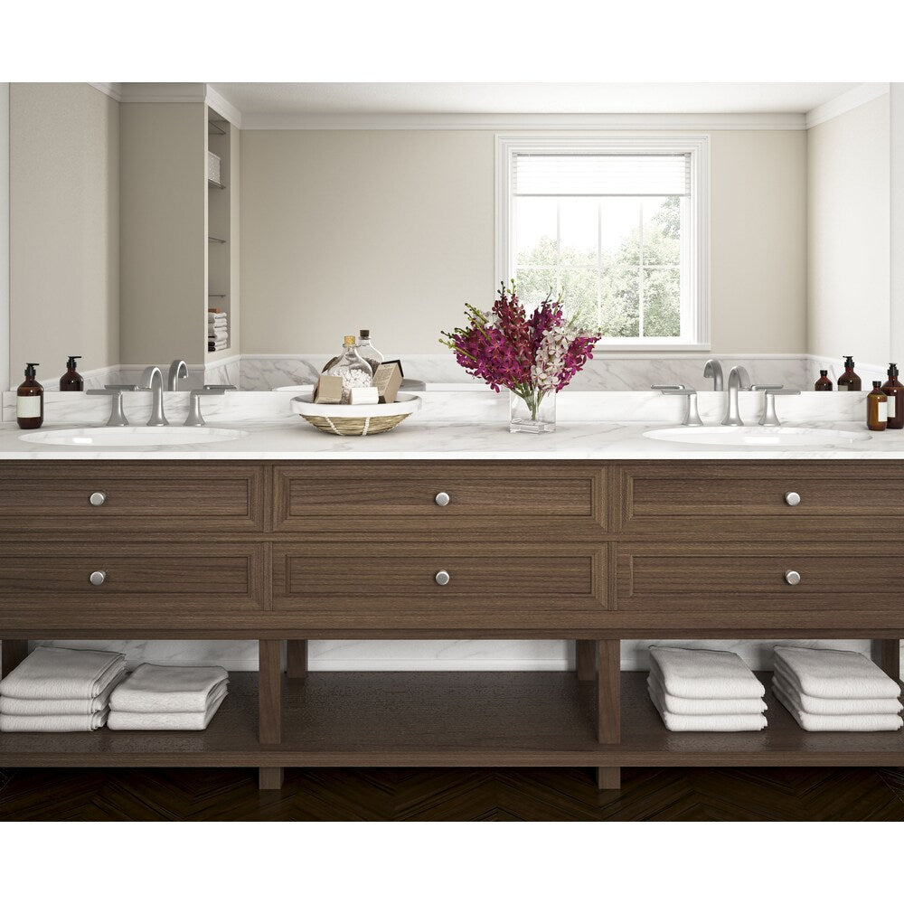 Arezzo 3-Hole Two Handle Widespread Bathroom Faucet in Brushed Nickel