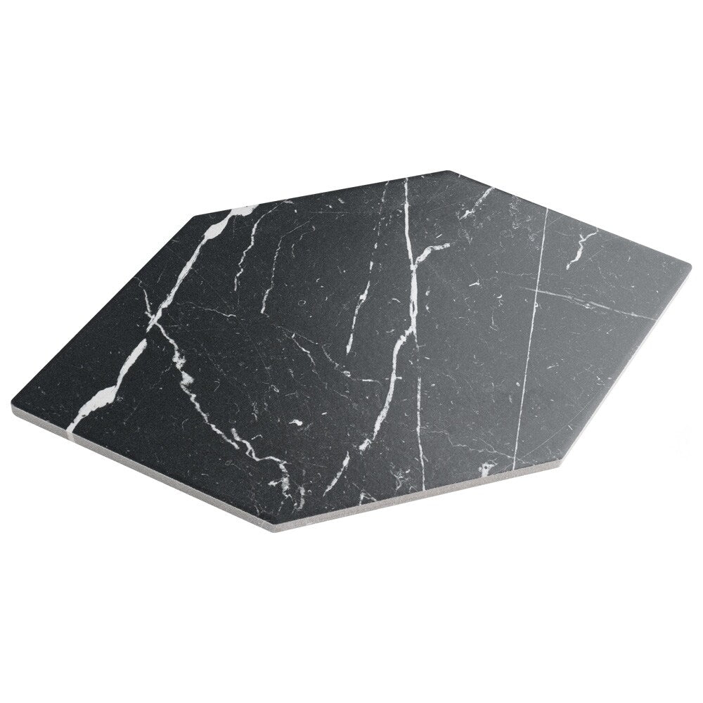 Marquina Kayak Black 6-1/2 in. x 12-1/2 in. Porcelain Floor and Wall Tile (8.4 sq. ft./Case)