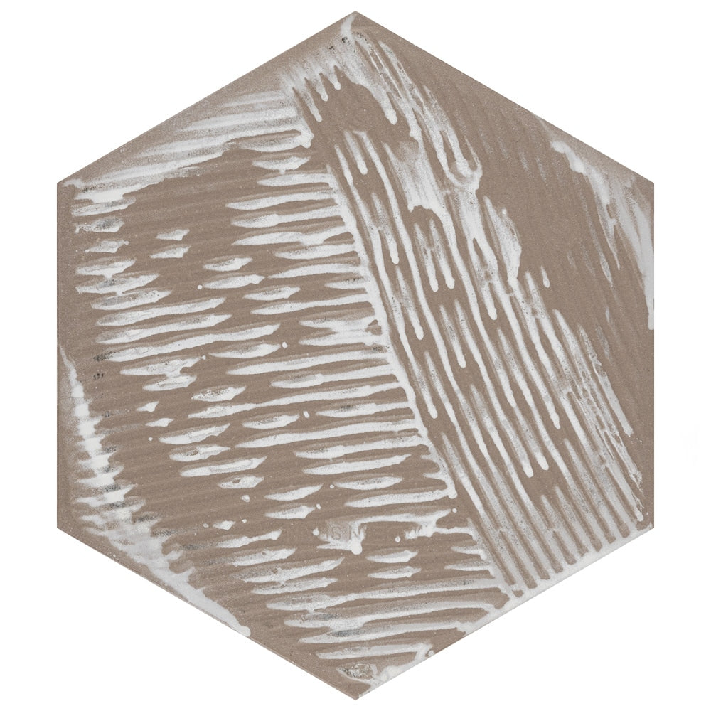 Sample - Venice Hex Colors Dark 8-5/8 in. x 9-7/8 in. Porcelain Floor and Wall