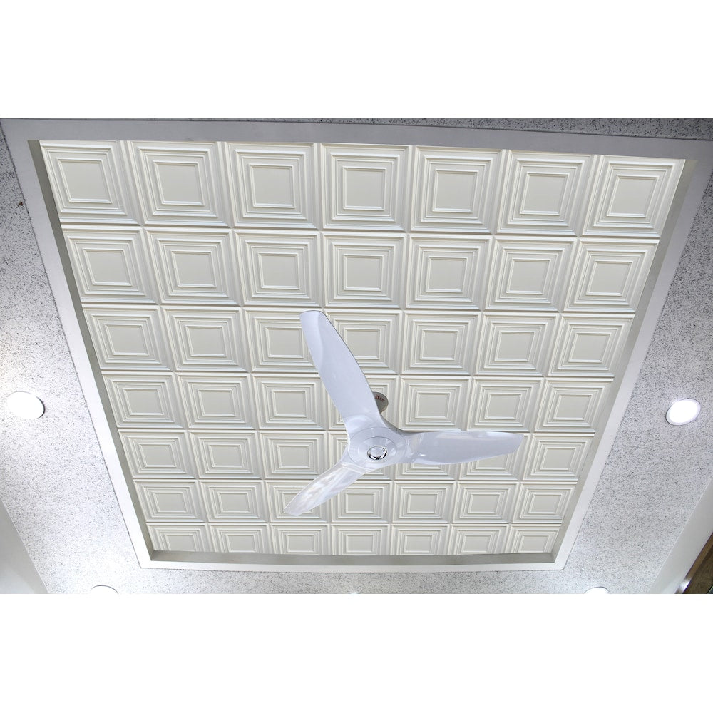 Falkirk Perth 2 ft. x 2 ft. Glue Up or Lay In Square Ceiling Panel in Silver