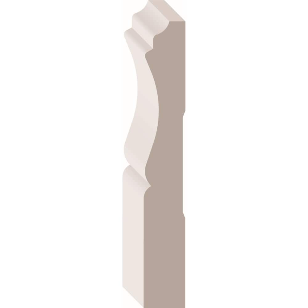 (10-Pack) 1/2-Inch x 3.1/4-Inch x 96-inch Primed Finger Joint Poplar Colonial Baseboard ValuPak