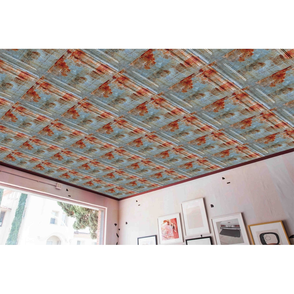 Falkirk Perth 2 ft. x 2 ft. Lay In Traditional Ceiling Panel in Old Tin Roof (25-Pack)