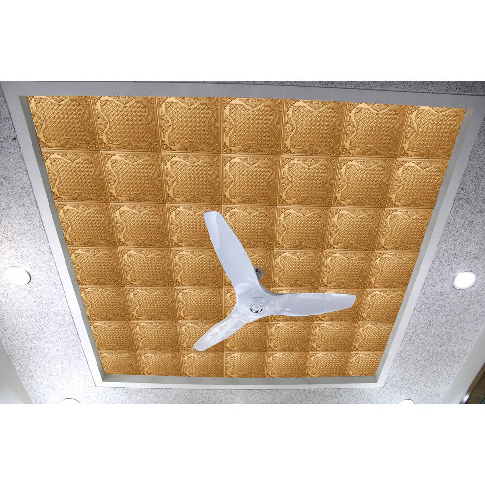 Falkirk Perth 2 ft. x 2 ft. Glue Up or Lay In Traditional Ceiling Panel in Gold (50-Pack)