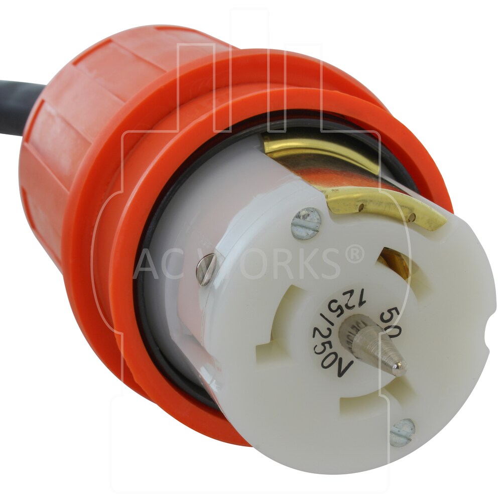 25ft Temp Power L14-20P 20A 4-Prong Locking Plug to CS6364 50A Connector