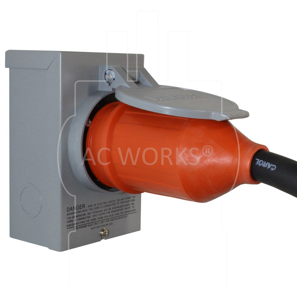 25ft Temp Power L14-20P 20A 4-Prong Locking Plug to CS6364 50A Connector