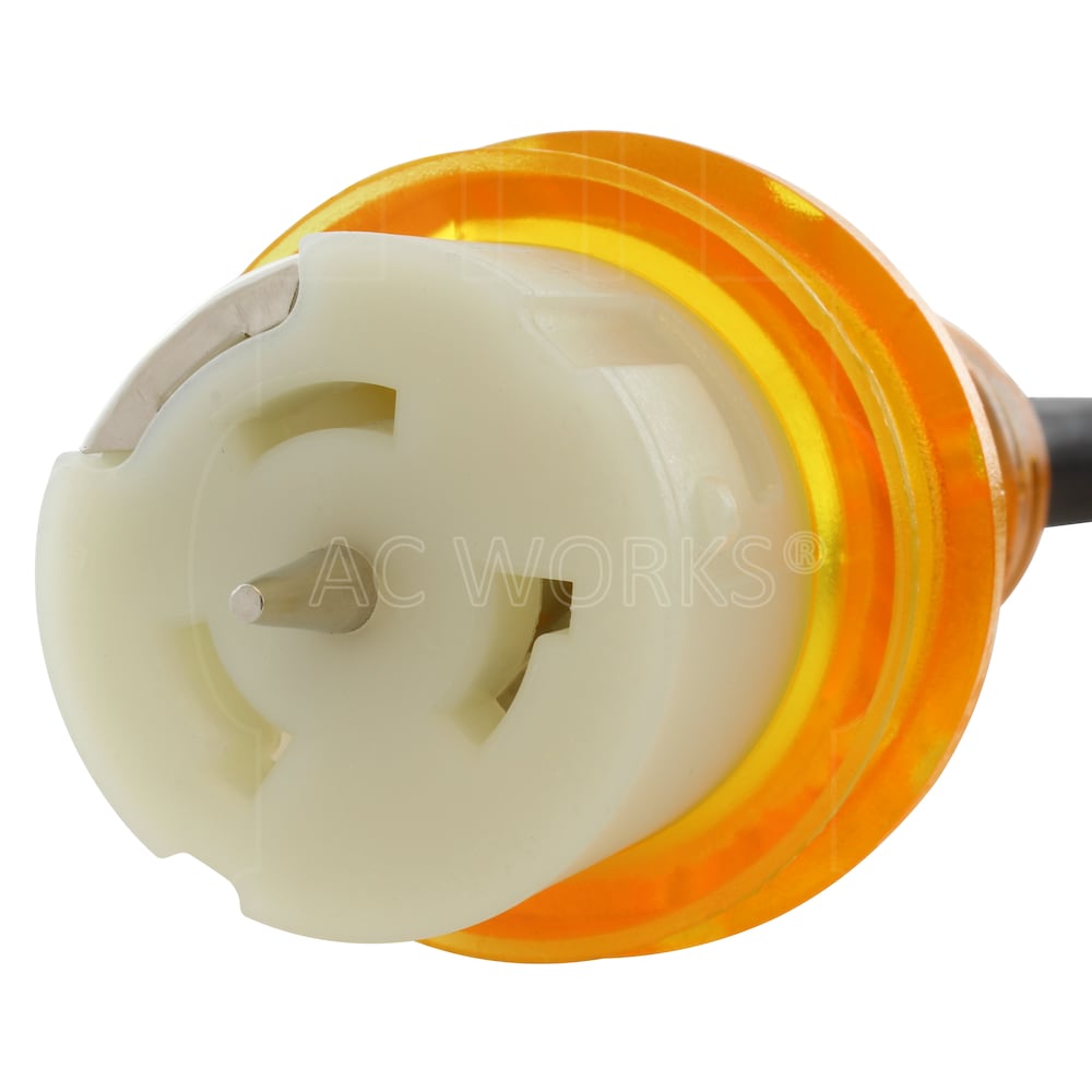 25ft L14-30P 30A 4-Prong Locking Plug to CS6364 50A Connector Temp Power Cord