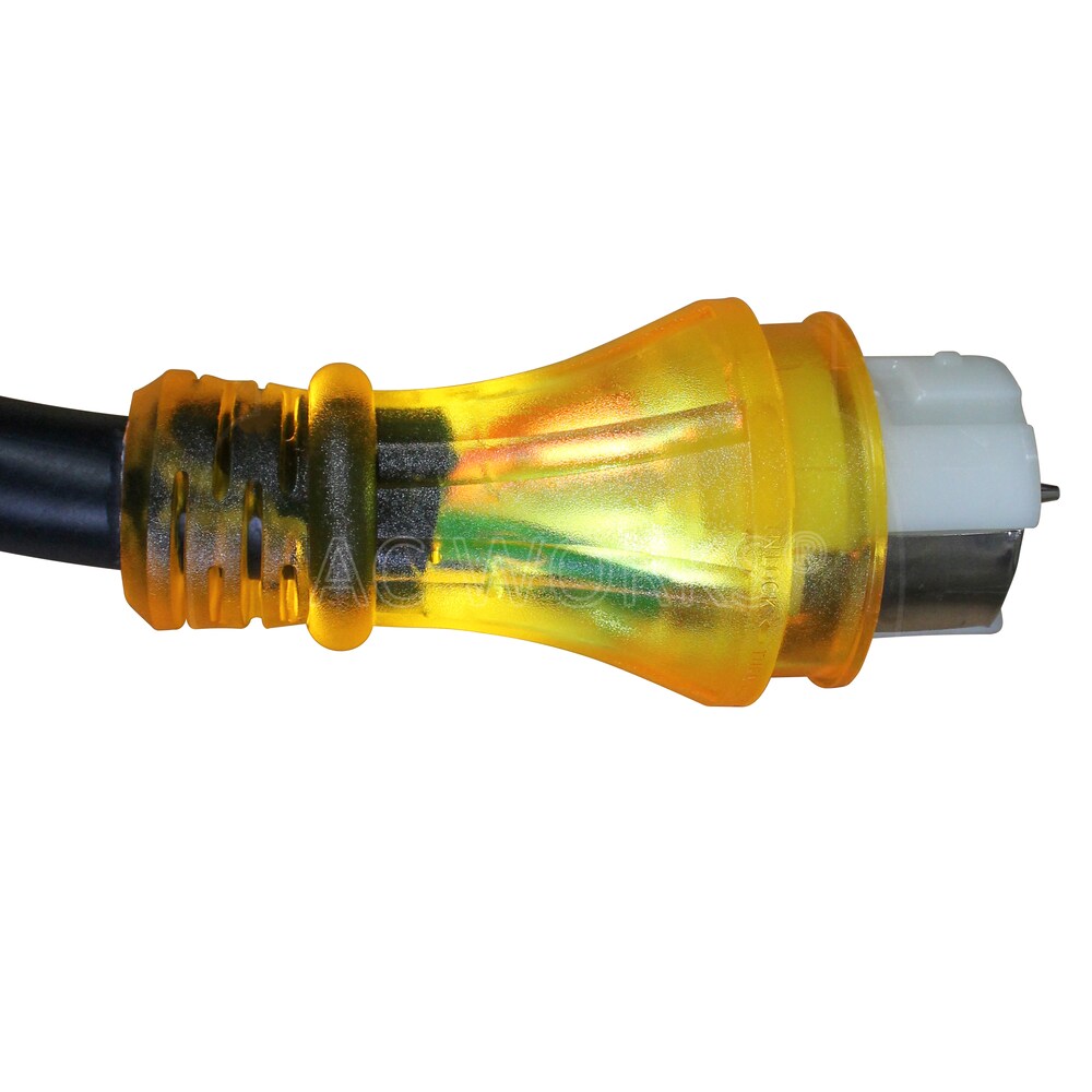 25ft L14-30P 30A 4-Prong Locking Plug to CS6364 50A Connector Temp Power Cord