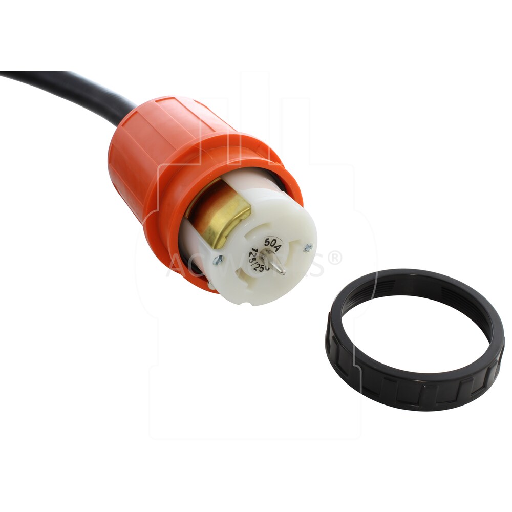 100ft L14-30P 30A 4-Prong Locking Plug to CS6364 50A Connector Temp Power Cord