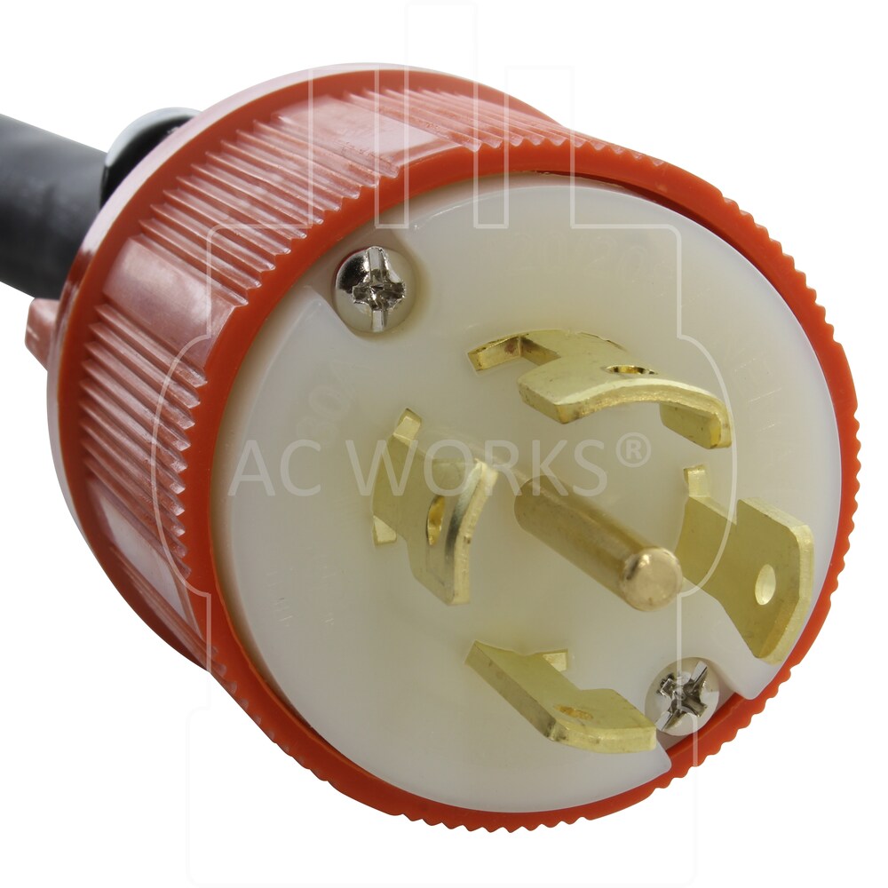 100ft SOOW 10/5 NEMA L21-30 30A 3-Phase 120/208V Industrial Rubber Extension Cord