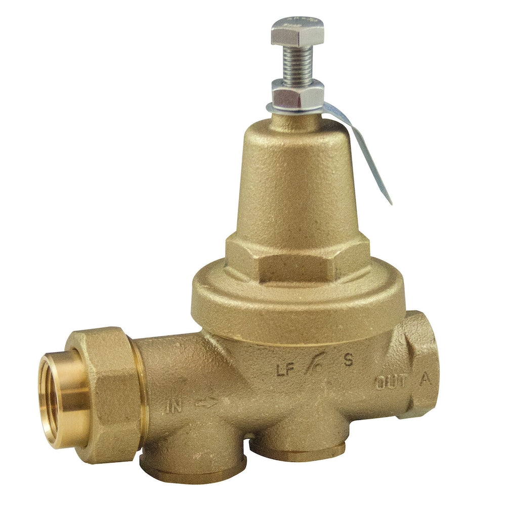 Soupape de réduction de pression d'eau Union femelle 3/4 po x femelle 3/4 po sans plomb