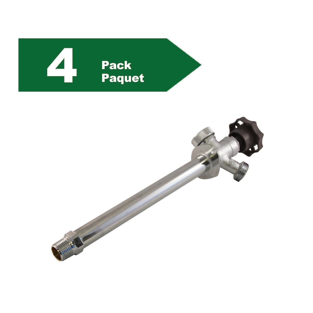 Non-Freeze Hydrant Anti Siphon 1/2-inch Male x 1/2-inch Solder 12-inch Pack of 4