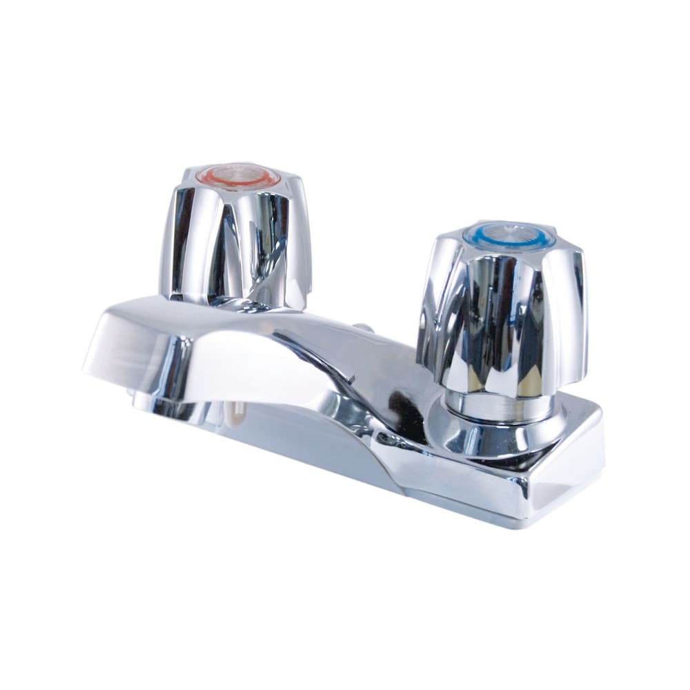 Robinet de lavabo chromé Emco à compression à deux poignées sans bonde