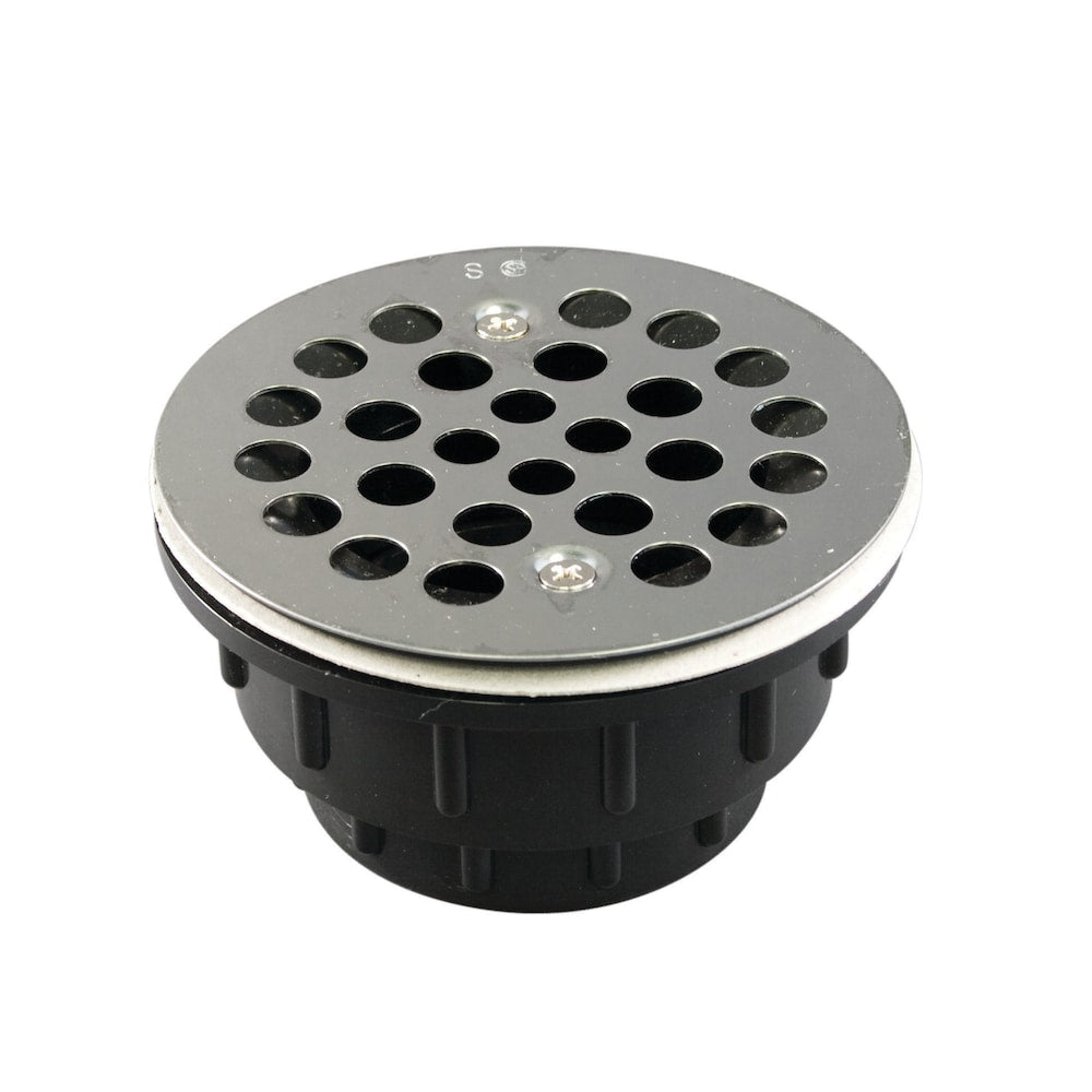 Shower Drain 2-inch EZ Install Stainless Steel Grid Pack of 6