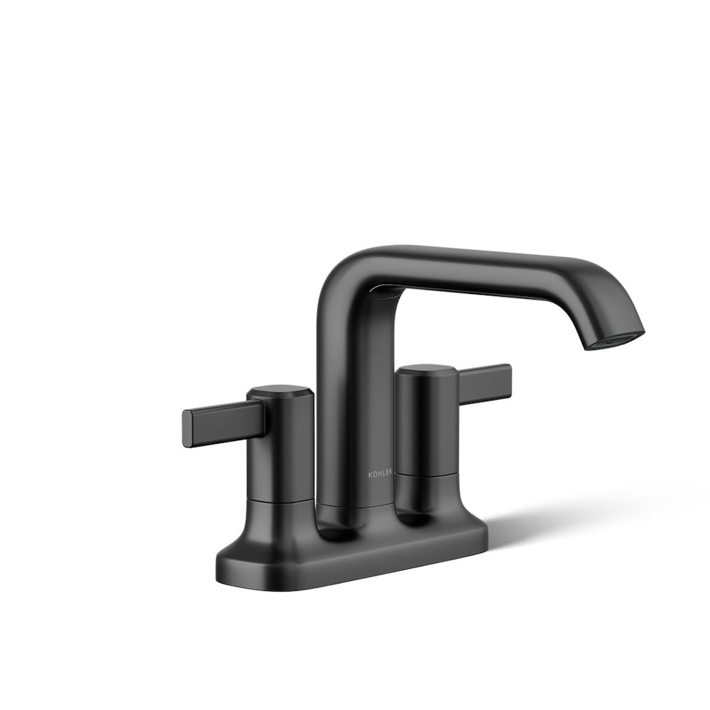 Ashan Centerset 2-Handle Bathroom Sink Faucet in Black