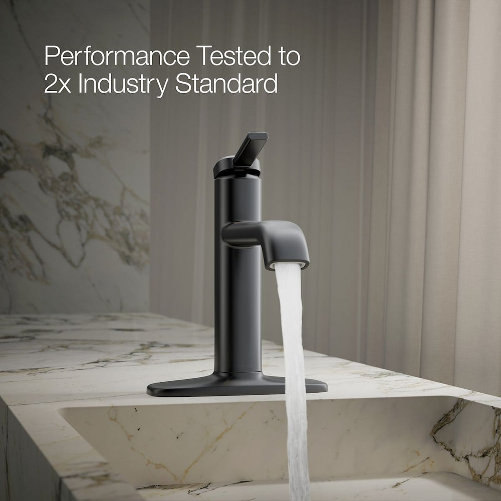 Ashan 1-Handle Bathroom Sink Faucet in Black