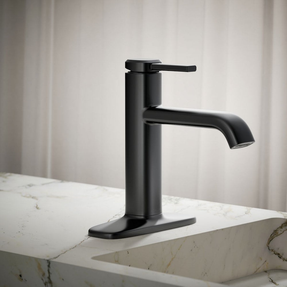 Ashan 1-Handle Bathroom Sink Faucet in Black