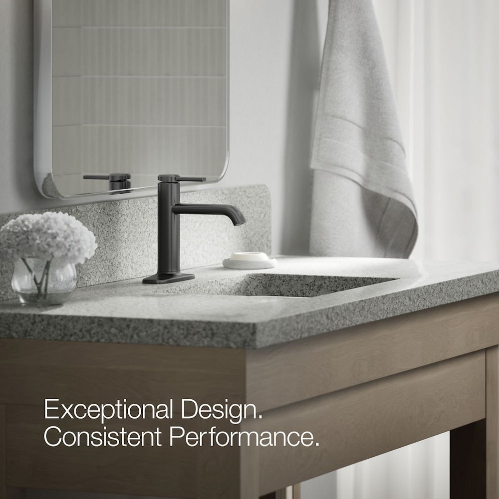 Ashan 1-Handle Bathroom Sink Faucet in Black