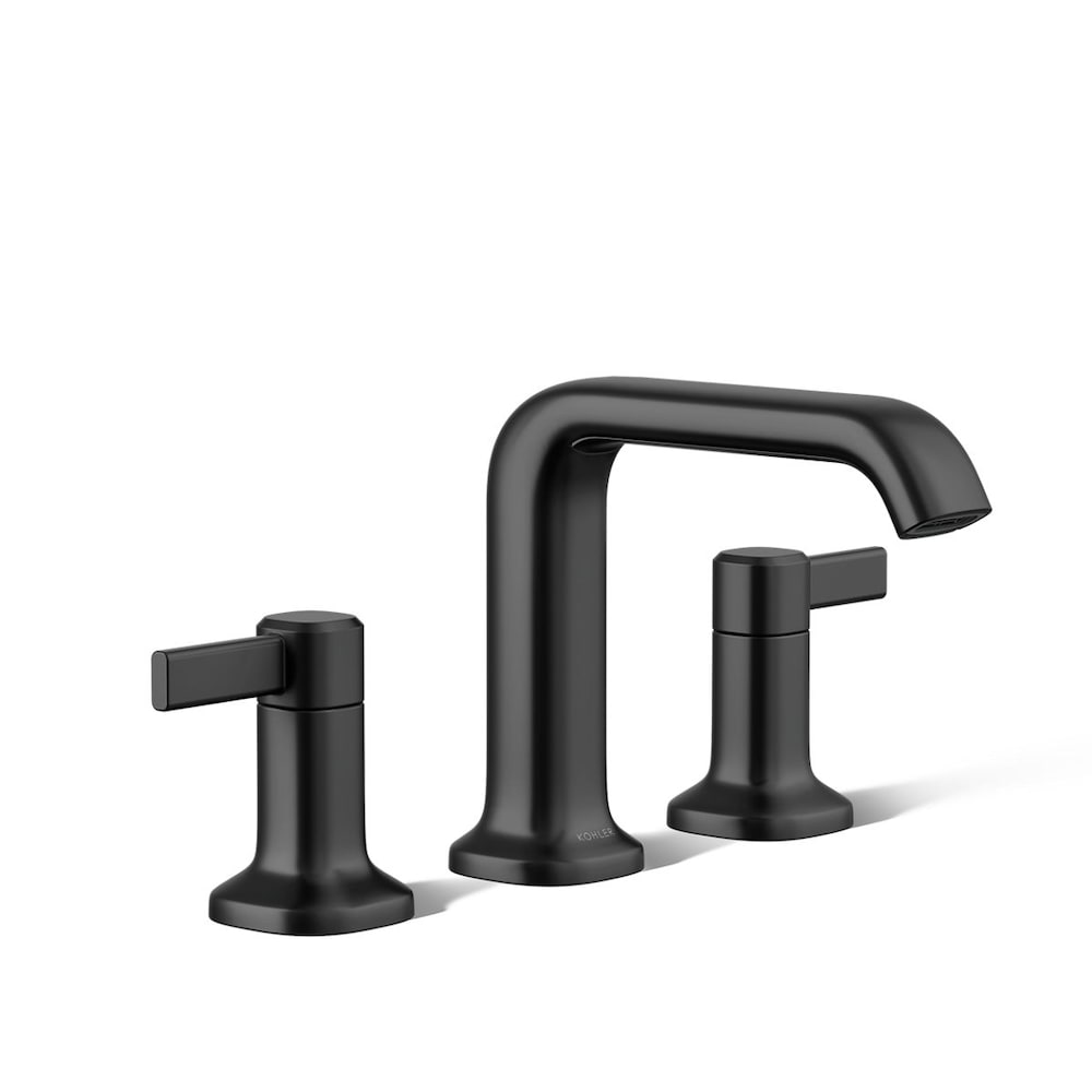 Ashan Widespread 2-Handle Bathroom Sink Faucet in Black