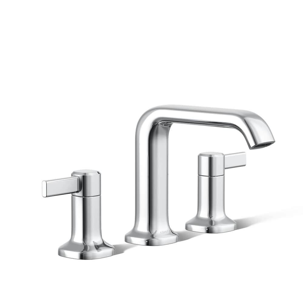 Ashan Widespread 2-Handle  Bathroom Sink Faucet in Chrome