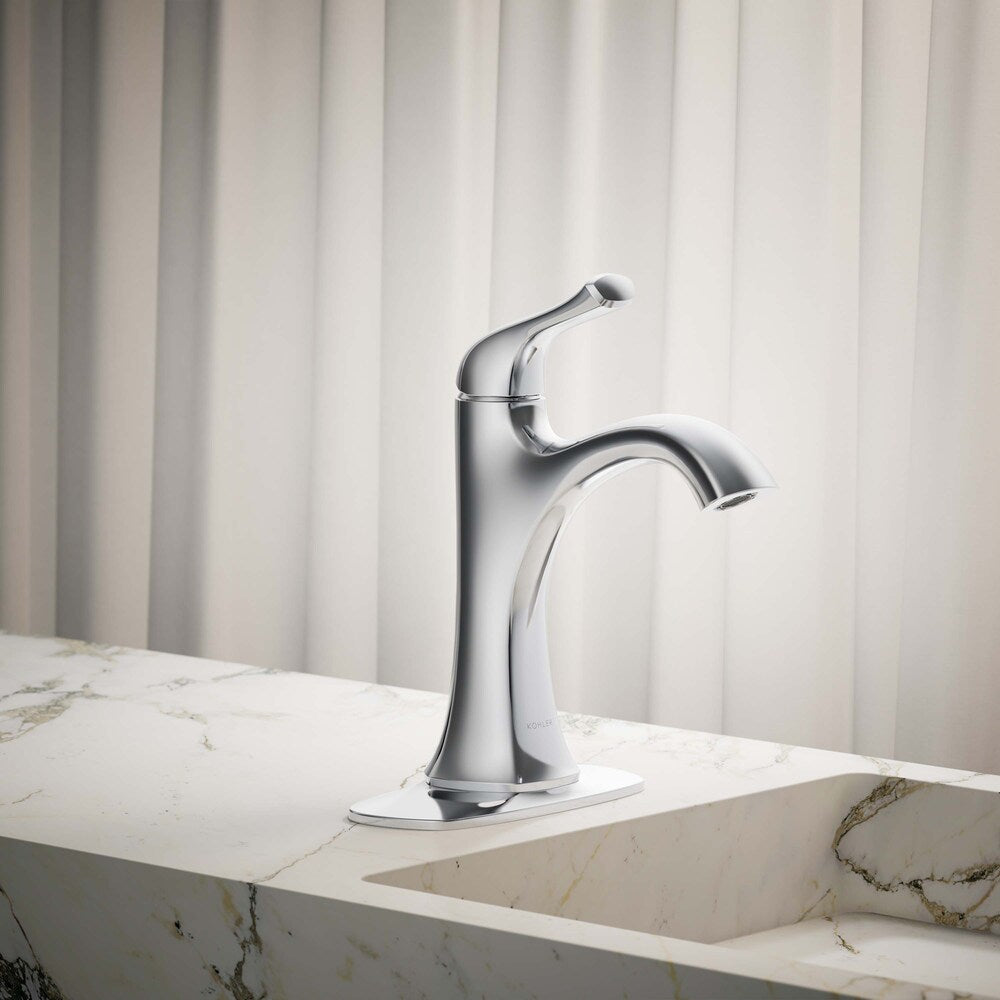 Robinet de lavabo de salle de bain à 1 poignée Sundae en chrome