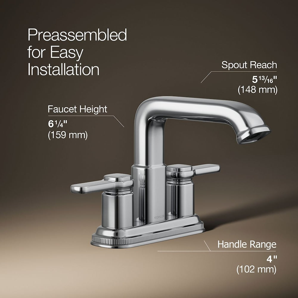 Numista Centerset 2-Handle Bathroom Sink Faucet in Chrome