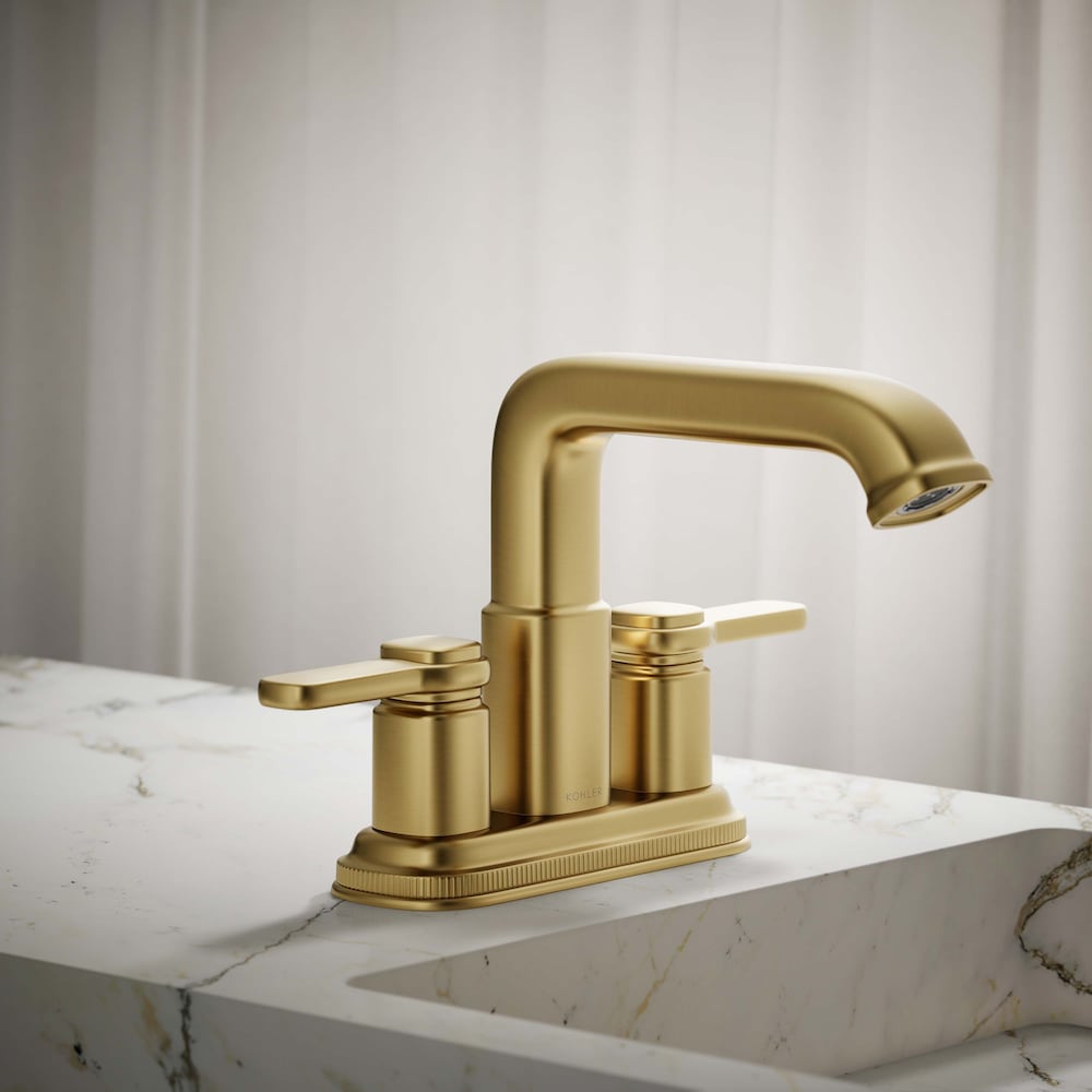 Numista Centerset 2-Handle Bathroom Sink Faucet in Gold