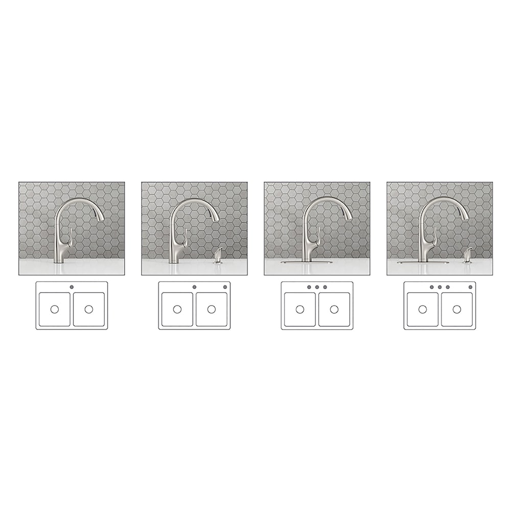 Avi Pull-out 1-Handle Kitchen Sink Faucet in Vibrant Stainless