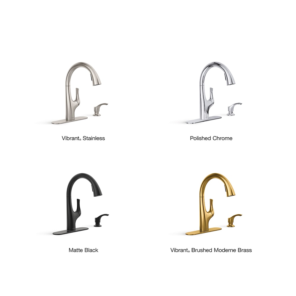 Avi Pull-out 1-Handle Kitchen Sink Faucet in Vibrant Stainless
