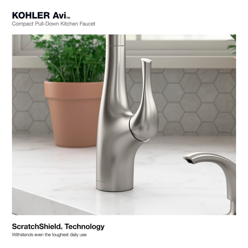 Avi Pull-out 1-Handle Kitchen Sink Faucet in Vibrant Stainless