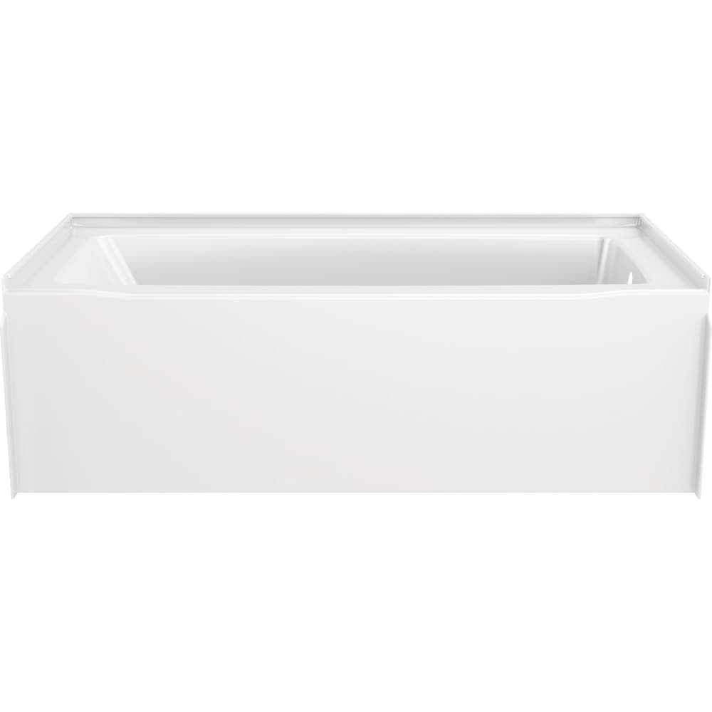 Classic 500 60 in. x 30 in. Right Drain Rectangular Alcove Bathtub in High Gloss White