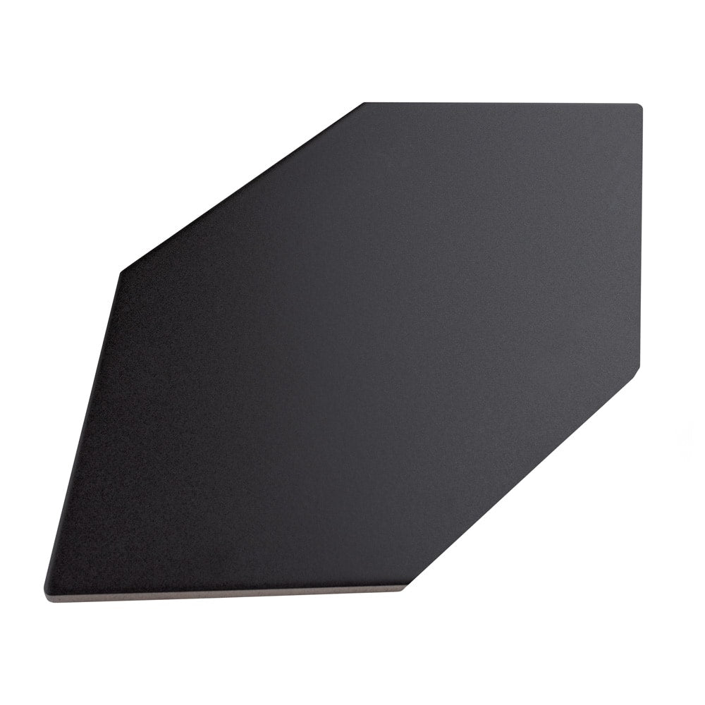 Textile Basic Kayak Black 6-1/2 in. x 12-1/2 in. Porcelain Floor and Wall Tile (8.4 sq. ft./Case)