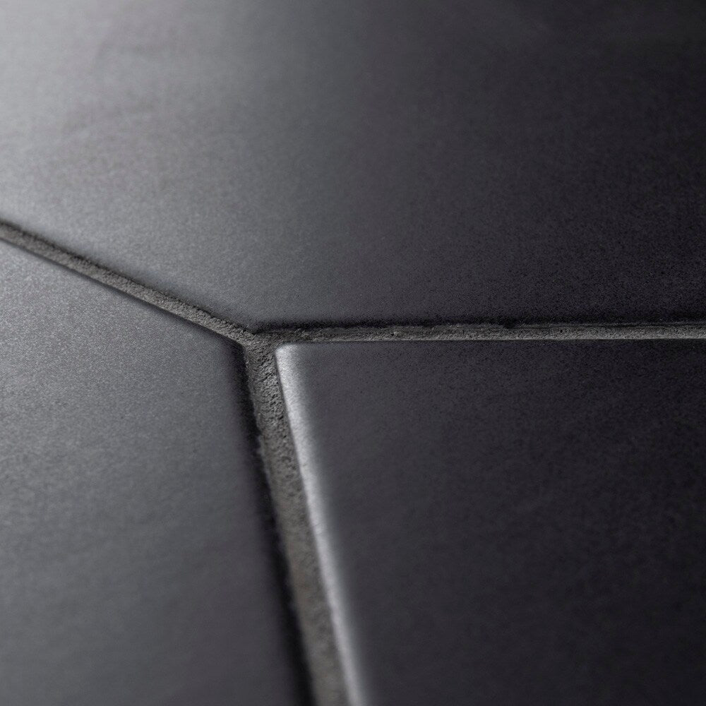 Textile Basic Kayak Black 6-1/2 in. x 12-1/2 in. Porcelain Floor and Wall Tile (8.4 sq. ft./Case)